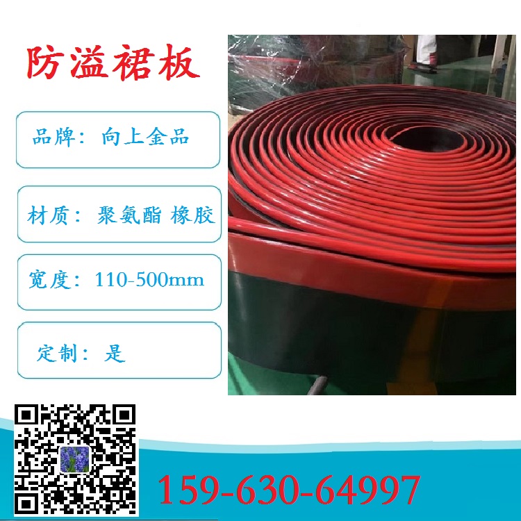 200x15mm 防溢裙板 挡护密封板 导料槽裙边 300x15mm
